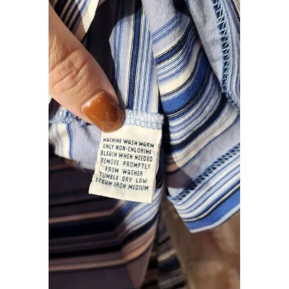 Polo Ralph Lauren Shirt Mens M Pima Cotton Striped Short Sleeve Preppy College - Picture 4 of 10